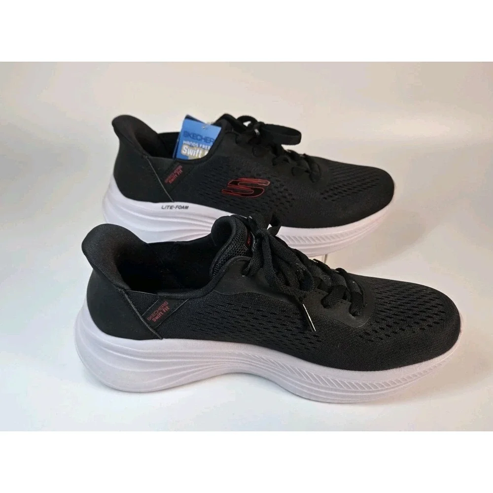 Skechers Hands Free Swift Fit Woman's Sz 9 Lite-Foam Laced Sneakers‎